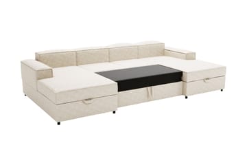 Bizantine Bäddsoffa Dubbeldivan 4-sits - Grå - Möbler - Soffa - Bäddsoffa - U bäddsoffa