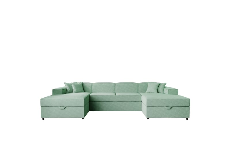 Bizantine Bäddsoffa Dubbeldivan 4-sits - Grön - Möbler - Soffa - Bäddsoffa - U bäddsoffa