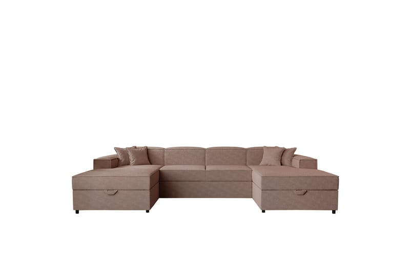 Bizantine Bäddsoffa Dubbeldivan 4-sits - Rosa - Möbler - Soffa - Bäddsoffa - U bäddsoffa