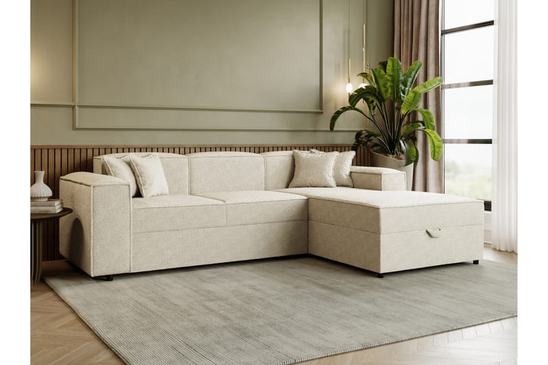 Bizantine Bäddsoffa m. Divan 3-sits - Beige - Möbler - Soffa - Bäddsoffa - Bäddsoffa divan