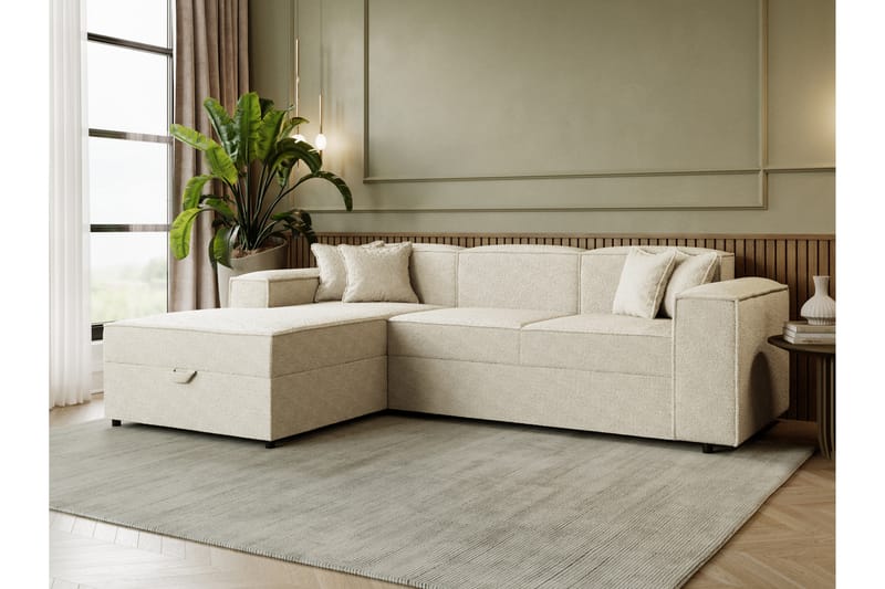 Bizantine Bäddsoffa m. Divan 3-sits - Beige - Möbler - Soffa - Bäddsoffa - Bäddsoffa divan