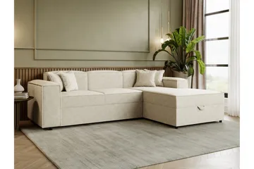 Bizantine Bäddsoffa m. Divan 3-sits - Beige - Möbler - Soffa - Bäddsoffa - Bäddsoffa divan