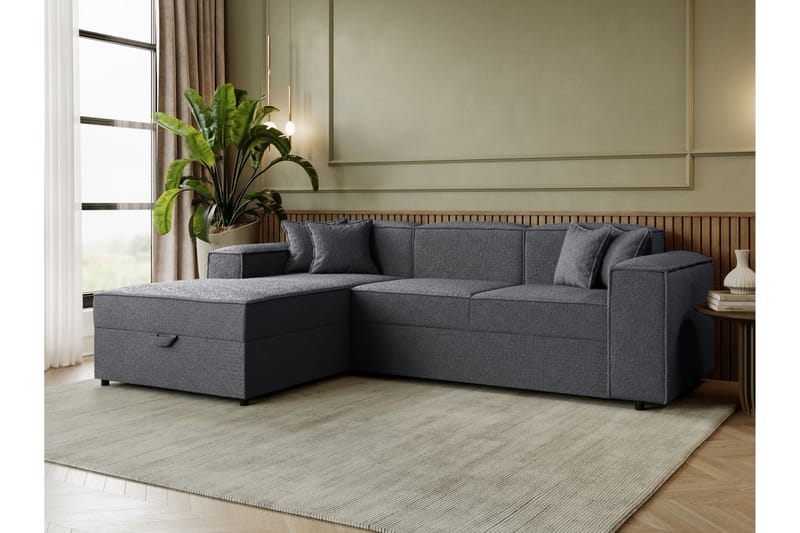 Bizantine Bäddsoffa m. Divan 3-sits - Brun - Möbler - Soffa - Bäddsoffa - Bäddsoffa divan