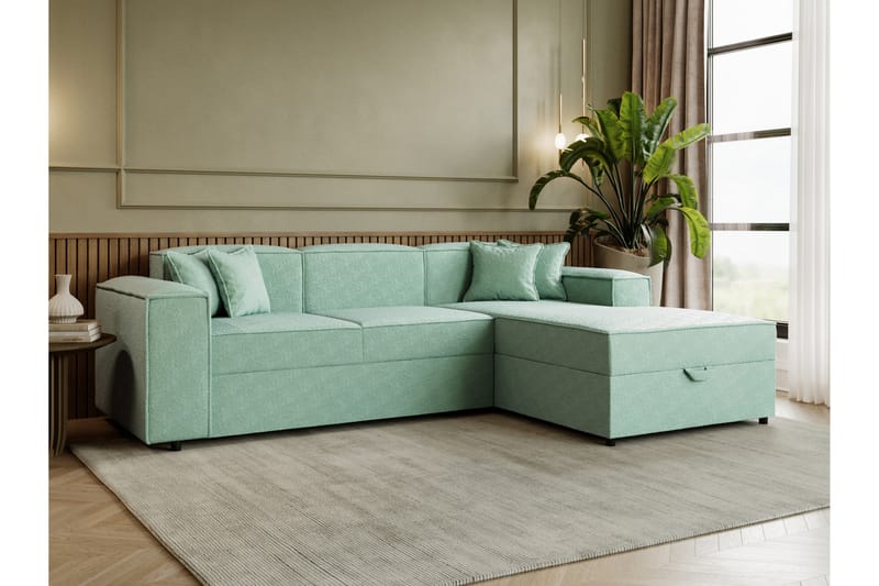 Bizantine Bäddsoffa m. Divan 3-sits - Grå - Möbler - Soffa - Bäddsoffa - Bäddsoffa divan