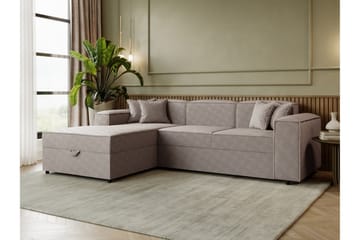 Bizantine Bäddsoffa m. Divan 3-sits - Grå - Möbler - Soffa - Bäddsoffa - Bäddsoffa divan