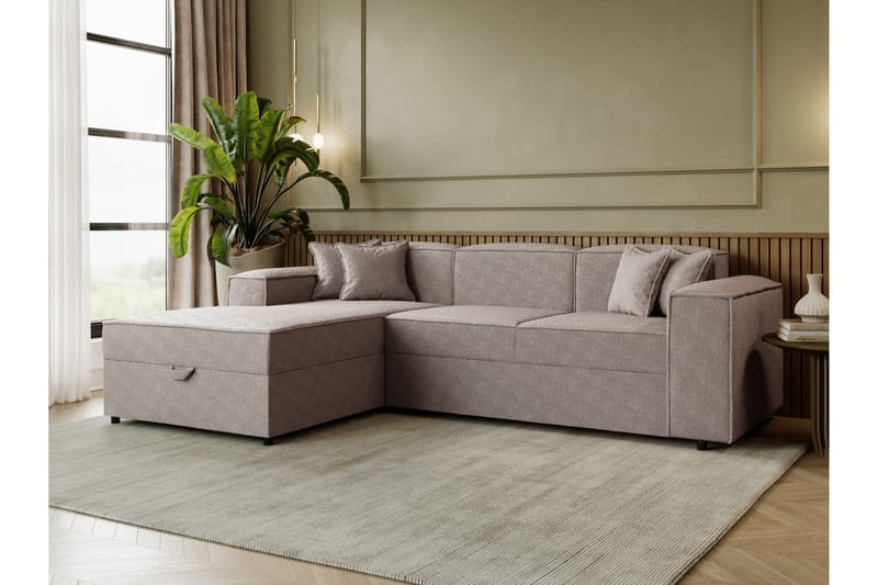 Bizantine Bäddsoffa m. Divan 3-sits - Grå - Möbler - Soffa - Bäddsoffa - Bäddsoffa divan