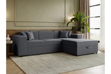 Bizantine Bäddsoffa m. Divan 3-sits - Grå - Möbler - Soffa - Bäddsoffa - Bäddsoffa divan