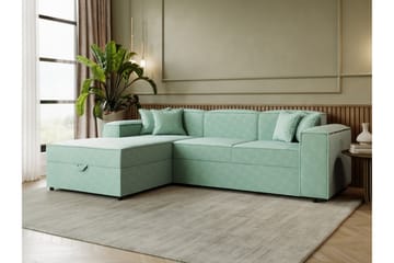 Bizantine Bäddsoffa m. Divan 3-sits - Grön - Möbler - Soffa - Bäddsoffa - Bäddsoffa divan