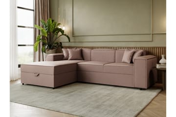 Bizantine Bäddsoffa m. Divan 3-sits - Rosa - Möbler - Soffa - Bäddsoffa - Bäddsoffa divan