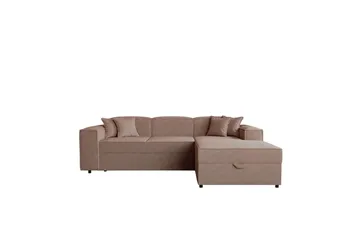 Bizantine Bäddsoffa m. Divan 3-sits - Rosa - Möbler - Soffa - Bäddsoffa - Bäddsoffa divan