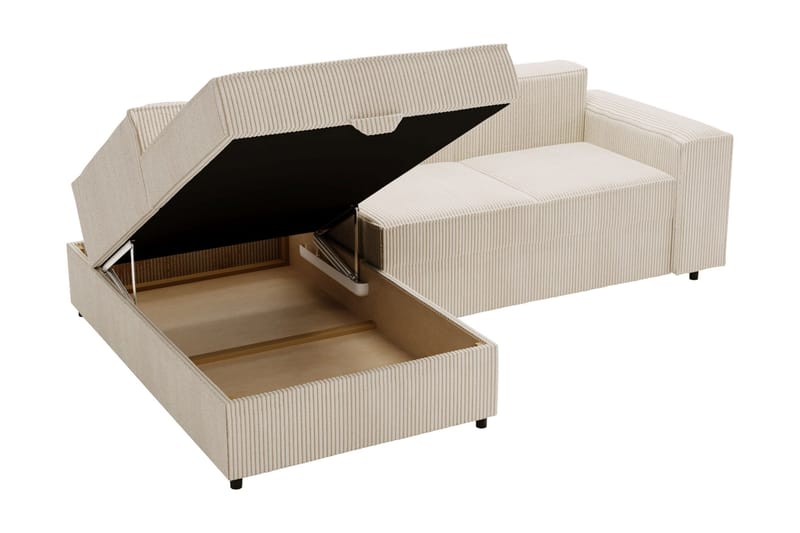 Bizantine Bäddsoffa m. Divan 3-sits - Vit - Möbler - Soffa - Bäddsoffa - Bäddsoffa divan