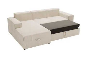 Bizantine Bäddsoffa m. Divan 3-sits - Vit - Möbler - Soffa - Bäddsoffa - Bäddsoffa divan