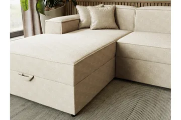 Bizantine Bäddsoffa m. Divan 3-sits - Vit - Möbler - Soffa - Bäddsoffa - Bäddsoffa divan