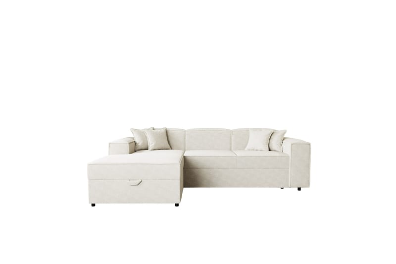 Bizantine Bäddsoffa m. Divan 3-sits - Vit/Grå/Svart - Möbler - Soffa - Bäddsoffa - Bäddsoffa divan