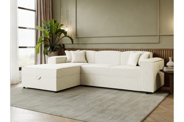 Bizantine Bäddsoffa m. Divan 3-sits - Vit/Grå/Svart - Möbler - Soffa - Bäddsoffa - Bäddsoffa divan