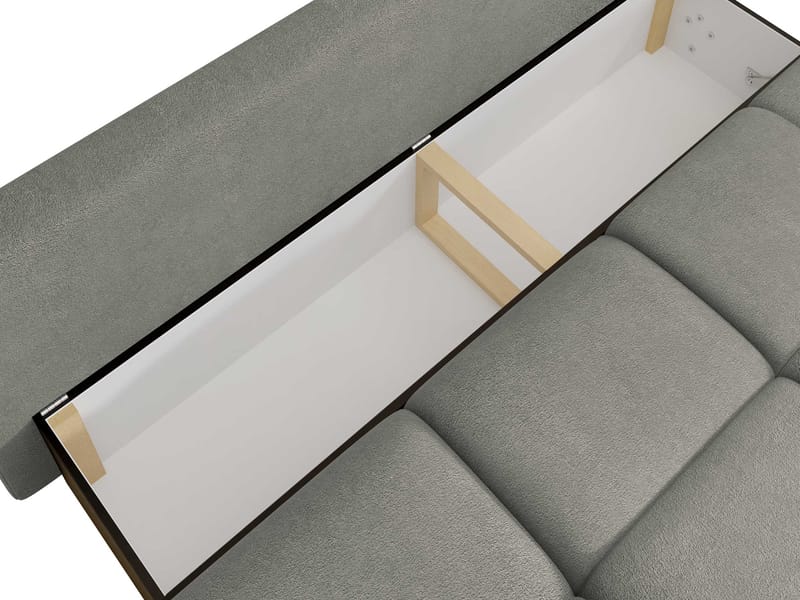 Bjorn 3-sits Bäddsoffa med förvaring - beige - Möbler - Soffa - Bäddsoffa - 2 sits bäddsoffa