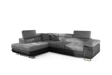 Bobis Bäddsoffa med Schäslong Vänster - Grå - Möbler - Soffa - Bäddsoffa - Bäddsoffa längsbäddad