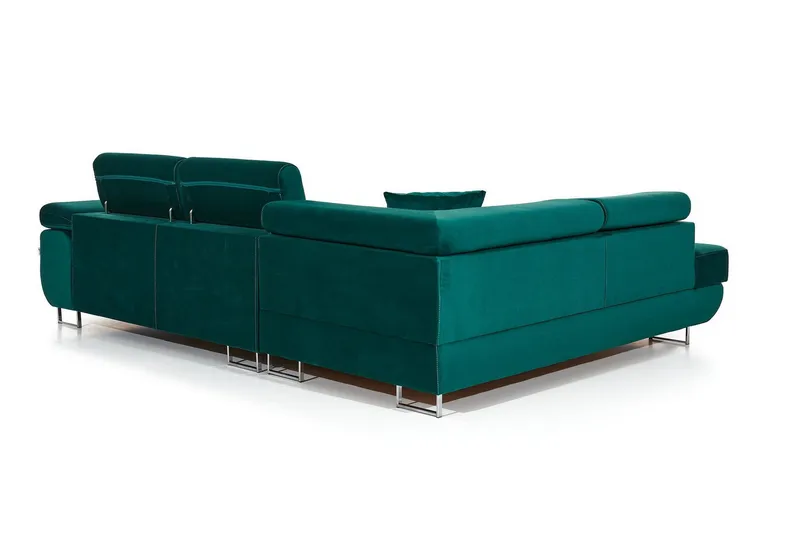 Bobis Bäddsoffa med Schäslong Vänster - Grön - Möbler - Soffa - Bäddsoffa - Bäddsoffa längsbäddad