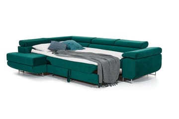 Bobis Bäddsoffa med Schäslong Vänster - Grön - Möbler - Soffa - Bäddsoffa - Bäddsoffa längsbäddad