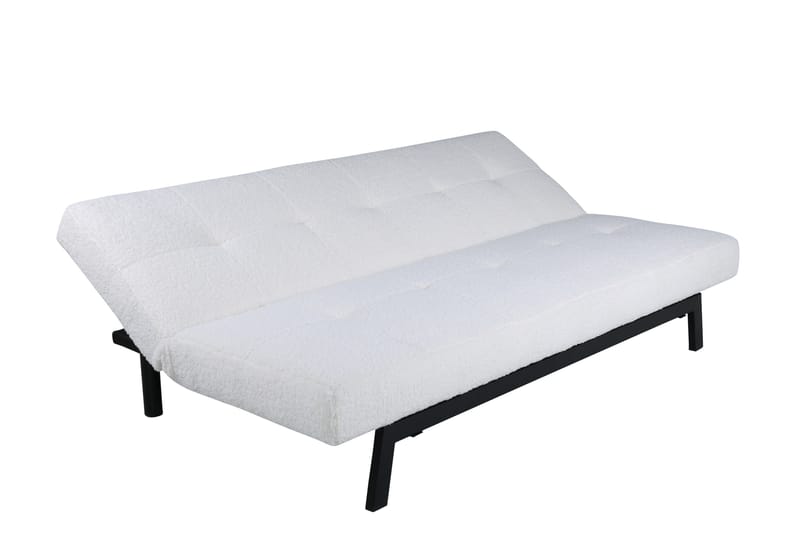 Bodil Bäddsoffa - Vit/Svart - Möbler - Soffa - Bäddsoffa - Bäddsoffa längsbäddad