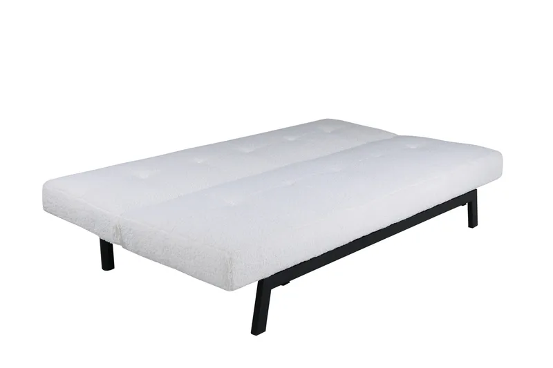 Bodil Bäddsoffa - Vit/Svart - Möbler - Soffa - Bäddsoffa - Bäddsoffa längsbäddad