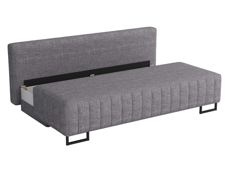 Bonsall 3-sits Bäddsoffa med förvaring - brun - Möbler - Soffa - Bäddsoffa - Bäddsoffa längsbäddad