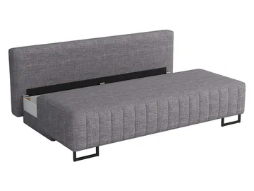 Bonsall 3-sits Bäddsoffa med förvaring - grå - Möbler - Soffa - Bäddsoffa - Bäddsoffa längsbäddad