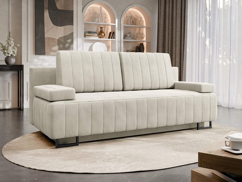 Bonsall 3-sits Bäddsoffa med förvaring - Möbler - Soffa - Bäddsoffa - Bäddsoffa längsbäddad