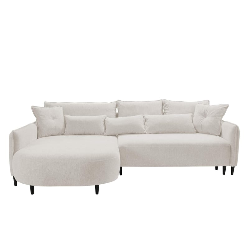 Bornalle 3-sits Bäddsoffa med divan - beige - Möbler - Soffa - Bäddsoffa - Hörnbäddsoffa