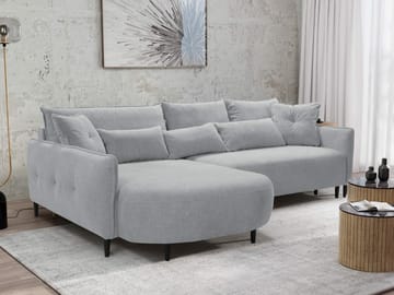 Bornalle 3-sits Bäddsoffa med divan - grå - Möbler - Soffa - Bäddsoffa - Hörnbäddsoffa