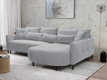 Bornalle 3-sits Bäddsoffa med divan - grå - Möbler - Soffa - Bäddsoffa - Hörnbäddsoffa