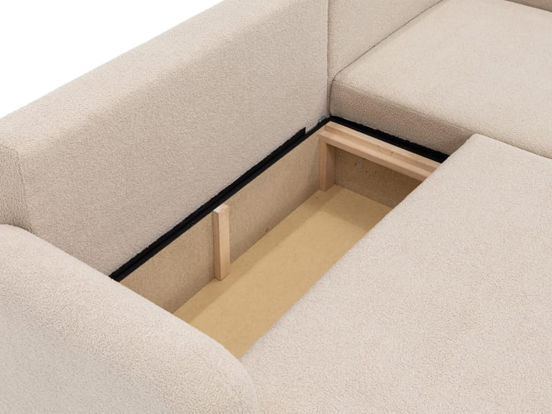 Branrel 3-sits Bäddsoffa med divan och förvaring - Möbler - Soffa - Bäddsoffa - Hörnbäddsoffa