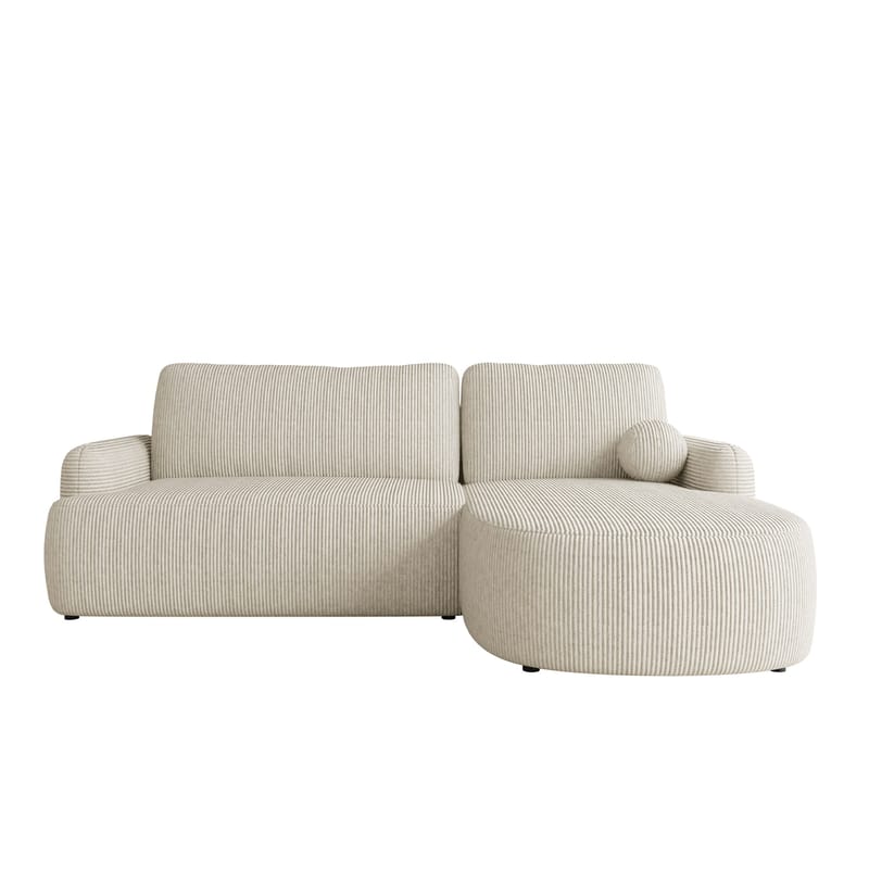 Branrel 3-sits Soffa med divan - beige - Möbler - Soffa - Bäddsoffa - Hörnbäddsoffa