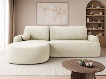 Branrel 3-sits Soffa med divan - beige - Möbler - Soffa - Bäddsoffa - Hörnbäddsoffa