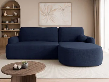 Branrel 3-sits Soffa med divan - blå - Möbler - Soffa - Bäddsoffa - Hörnbäddsoffa