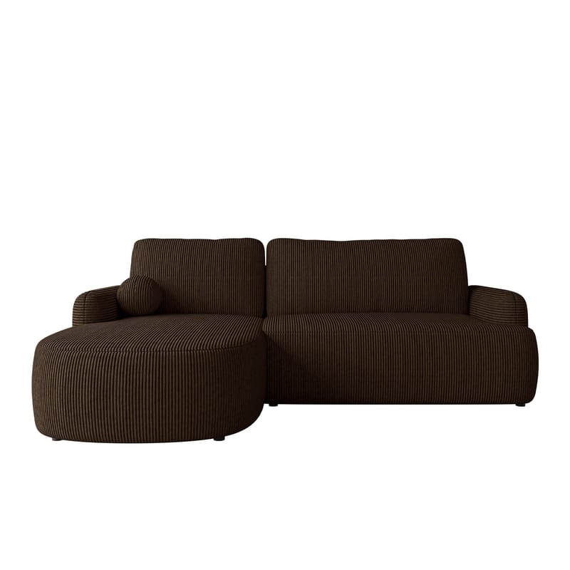 Branrel 3-sits Soffa med divan, brun