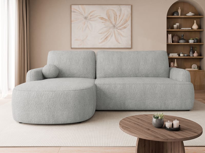 Branrel 3-sits Soffa med divan - grå - Möbler - Soffa - Bäddsoffa - Hörnbäddsoffa