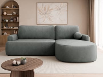 Branrel 3-sits Soffa med divan - grå - Möbler - Soffa - Bäddsoffa - Hörnbäddsoffa