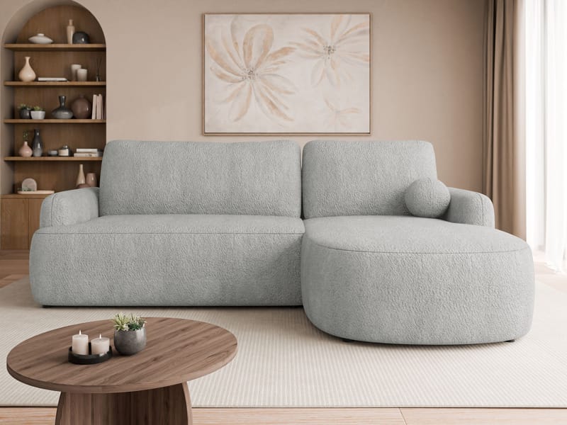 Branrel 3-sits Soffa med divan - grå - Möbler - Soffa - Bäddsoffa - Hörnbäddsoffa