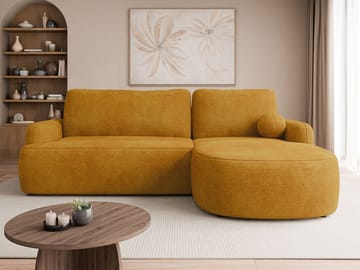 Branrel 3-sits Soffa med divan - gul - Möbler - Soffa - Bäddsoffa - Hörnbäddsoffa