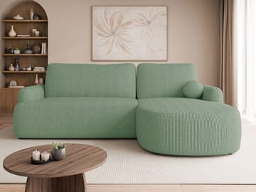 Branrel 3-sits Soffa med divan - mint - Möbler - Soffa - Bäddsoffa - Hörnbäddsoffa