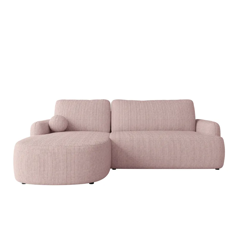 Branrel 3-sits Soffa med divan - rosa - Möbler - Soffa - Bäddsoffa - Hörnbäddsoffa
