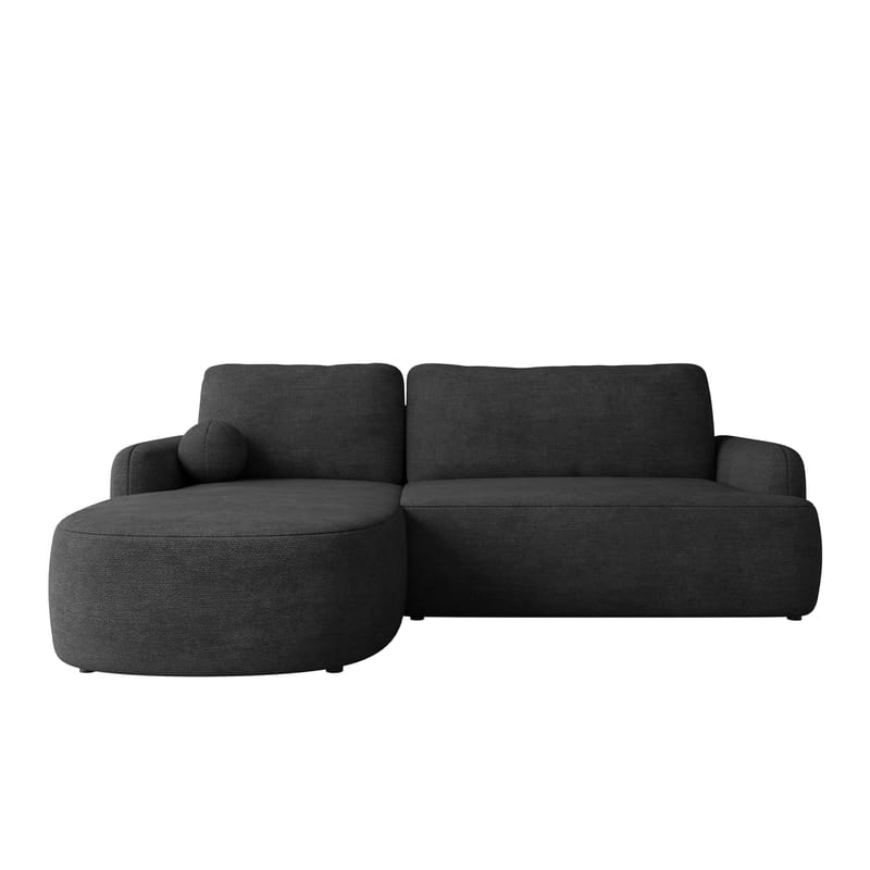 Branrel 3-sits Soffa med divan, Svart