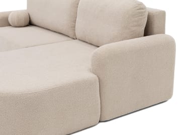 Branrel 3-sits Soffa med divan - vit - Möbler - Soffa - Bäddsoffa - Hörnbäddsoffa
