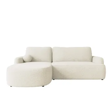Branrel 3-sits Soffa med divan - vit - Möbler - Soffa - Bäddsoffa - Hörnbäddsoffa