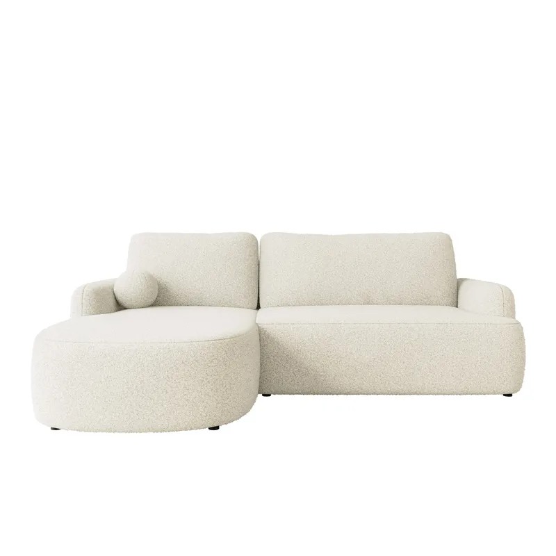 Branrel 3-sits Soffa med divan - vit - Möbler - Soffa - Bäddsoffa - Hörnbäddsoffa