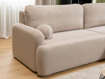 Branrel 4-sits Bäddsoffa med Divan Vänster - Beige - Möbler - Soffa - Bäddsoffa - Hörnbäddsoffa