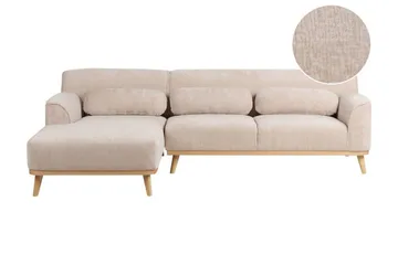 Bree Hörnsoffa 3-sits - Beige/Ljust trä - Möbler - Soffa - Bäddsoffa - Bäddsoffa divan