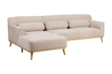 Bree Hörnsoffa 3-sits - Beige/Ljust trä - Möbler - Soffa - Bäddsoffa - Bäddsoffa divan