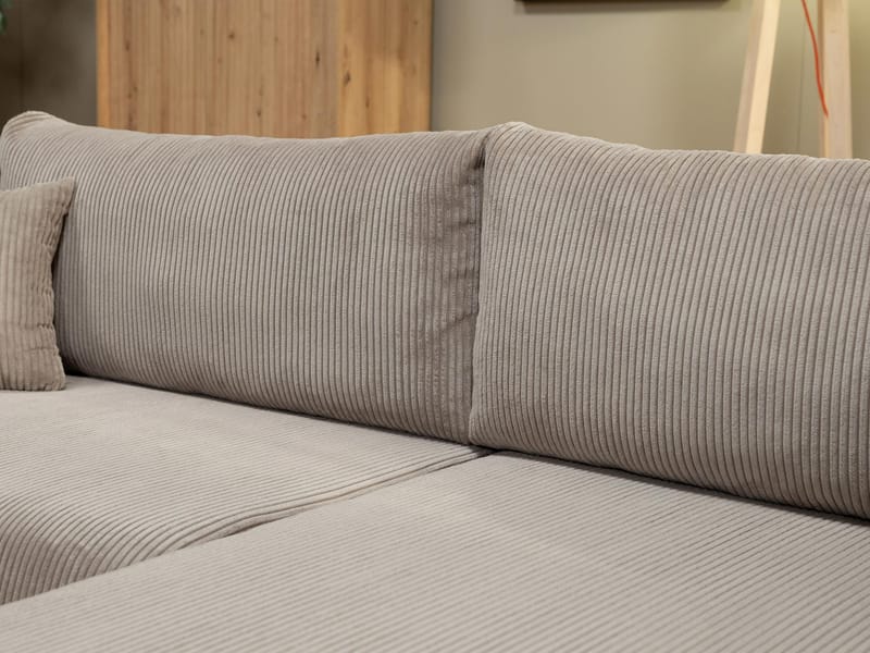 Brenor 3-sits Bäddsoffa med divan Vänstervänd - beige - Möbler - Soffa - Bäddsoffa - Hörnbäddsoffa